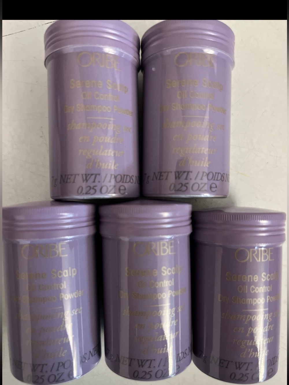 Oribe Serene Scalp Oil control Dry Shampoo Powder’s - 5 mini trial size  Jars